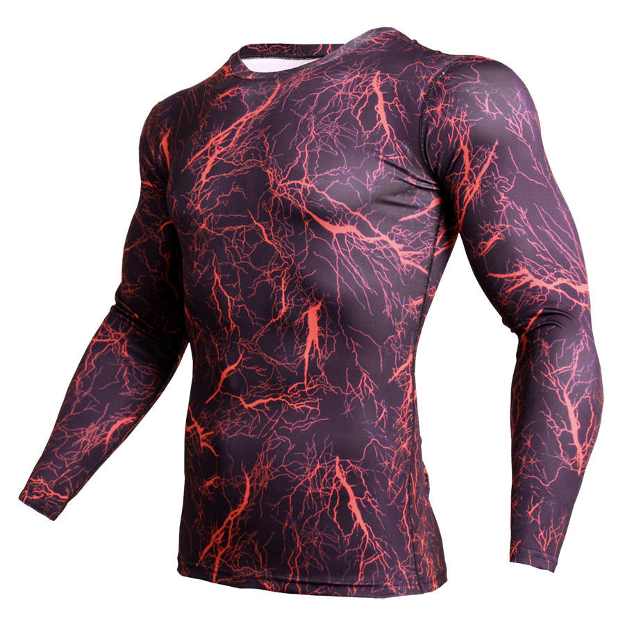 New Fitness Camo T Shirt Men Compression Shirt Sportswear MMA Rashguard Mens GYM Joggers Leggings Gyms Bodybuilding Tights