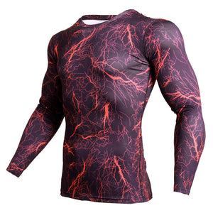 New Fitness Camo T Shirt Men Compression Shirt Sportswear MMA Rashguard Mens GYM Joggers Leggings Gyms Bodybuilding Tights