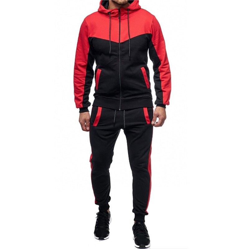 Men New Hoodie Set 2020 Clothes Pants Joggers Outfits Tracksuit Set Mens Sports Wear Gym Clothing Keep Warm Cotton Suit