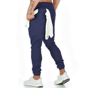 Black Joggers Sweatpants Men Slim Casual Pants Solid Color Gym Workout Cotton Sportswear Autumn Male Fitness Crossfit Trackpants