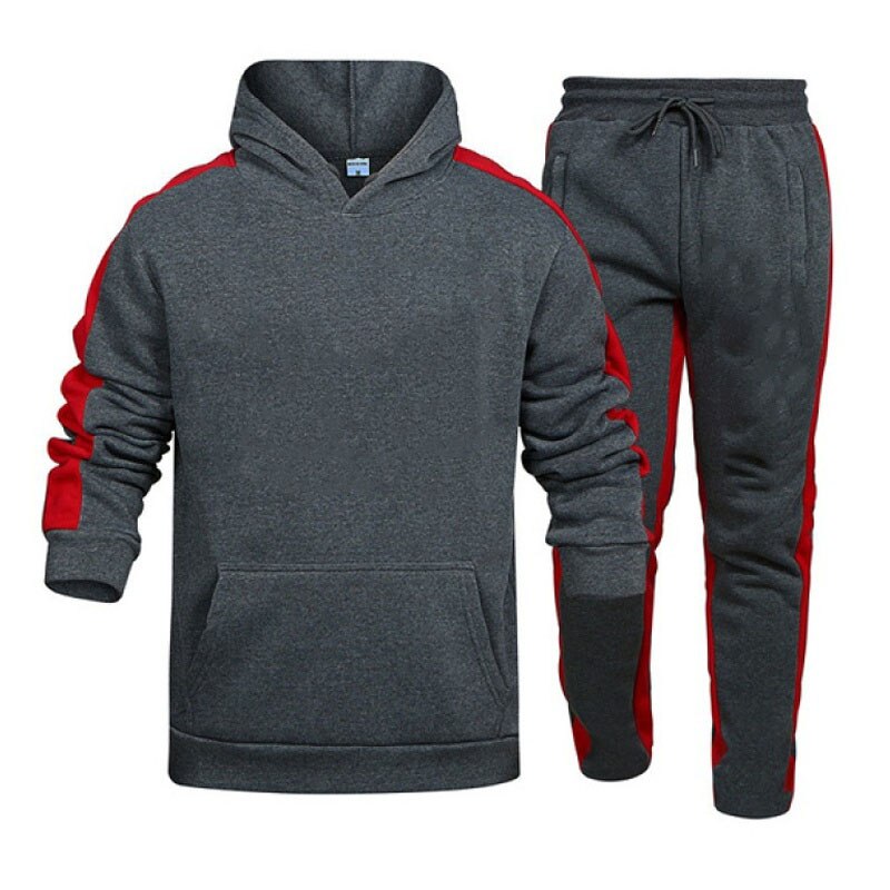 2021New Adios Men's Autumn Winter Sets Zipper Hoodie+Pants Pieces Casual Tracksuit Male Sportswear Gym Brand Clothing Sweat Suit