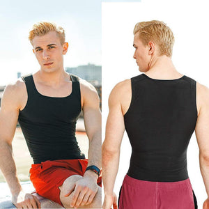 Men Waist Trainer Vest Slimming Shirt Workout Sauna Tank Top Body Shaper Shapewear for Weight Loss Running Vests Gym Fitness