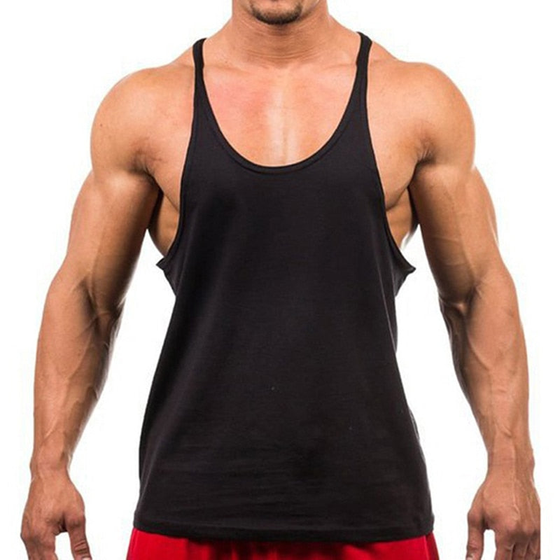 2020 New Style Jogger Gym Singlet Training Bodybuilding Tank Top Vest Shirt Sleeveless Fitness Cotton Shirt For Men Wholesale