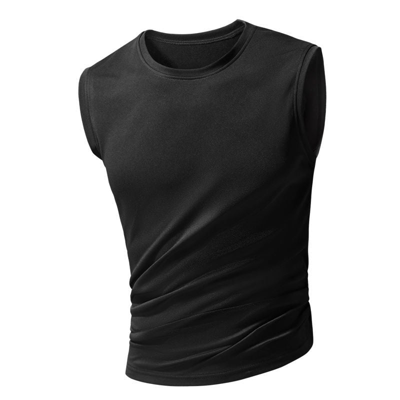 Men&#39;s Sleeveless T-Shirt Sports Vest Cycling Basketball Running Riding Gym Fitness Top Clothes Sweatshirt Workout Sportswear