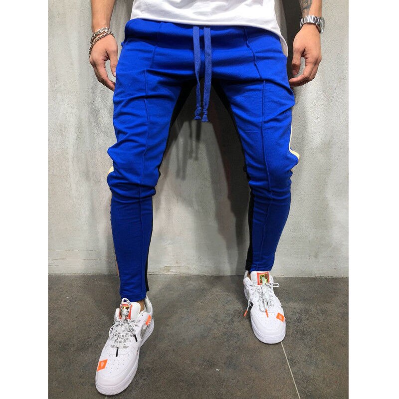 Casual Men Gym Slim Fit Trousers Tracksuit Bottoms Skinny Joggers Sweat Track Pants Plus size