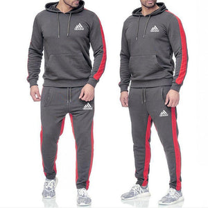 2021New Men's Autumn Winter Sets Zipper Hoodie+Pants Pieces Casual Tracksuit Male Sportswear Gym Brand Clothing Sweat Suit