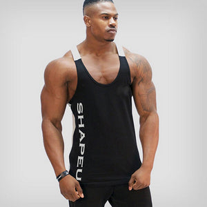 Sports Running T-shirt Men Gym Fitness Tops Tee Shirt Stringer Bodybuilding Singlets Muscle Vest T Shirt Workout Shirt