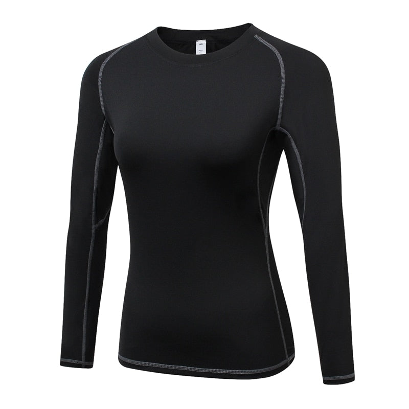 New Women Gym Casual Yogawear Yoga Shirts Long Sleeve Workout Tops Fitness Running Sport T-Shirts Training Yoga Sportswear