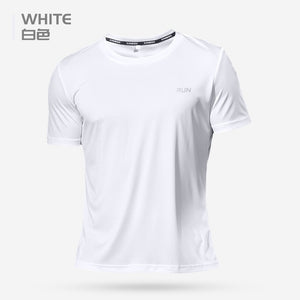 2020 Polyester Gym Shirt Sport T Shirt Men Short Sleeve Running Shirt Men Workout Training Tees Fitness Top Sport T-shirt