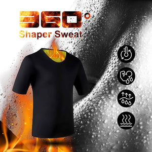 CXZD Sweat Neoprene Body Shaper Weight Loss Sauna Shapewear for Men Women Workout Shirt Vest Fitness Jacket Suit Gym Top Thermal