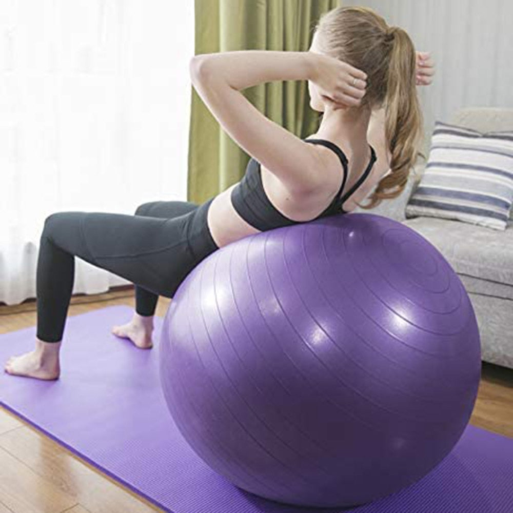 Yoga Balls Pilates Fitness Gym Balance Fitball Exercise Workout Ball 45/55/65/75/85CM