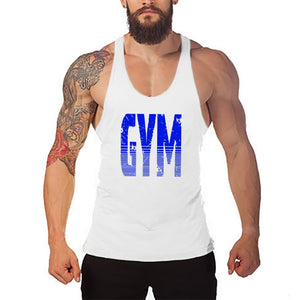 Brand Bodybuilding and Fitness Clothing Cotton sleeveless shirts tank top men Stringer Singlets mens Y back workout gym vest