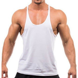 2020 New Style Jogger Gym Singlet Training Bodybuilding Tank Top Vest Shirt Sleeveless Fitness Cotton Shirt For Men Wholesale