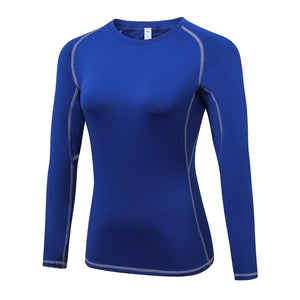 New Women Gym Casual Yogawear Yoga Shirts Long Sleeve Workout Tops Fitness Running Sport T-Shirts Training Yoga Sportswear