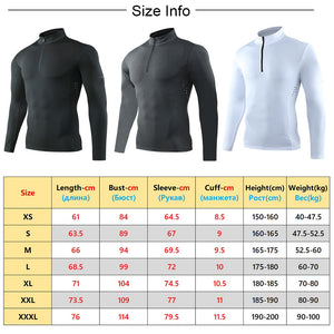 Mens Long Sleeve Running Autumn Bodybuilding Gym Top Workout Quick Drying Compression Jerseys Print Man Sports Jogging Shirts