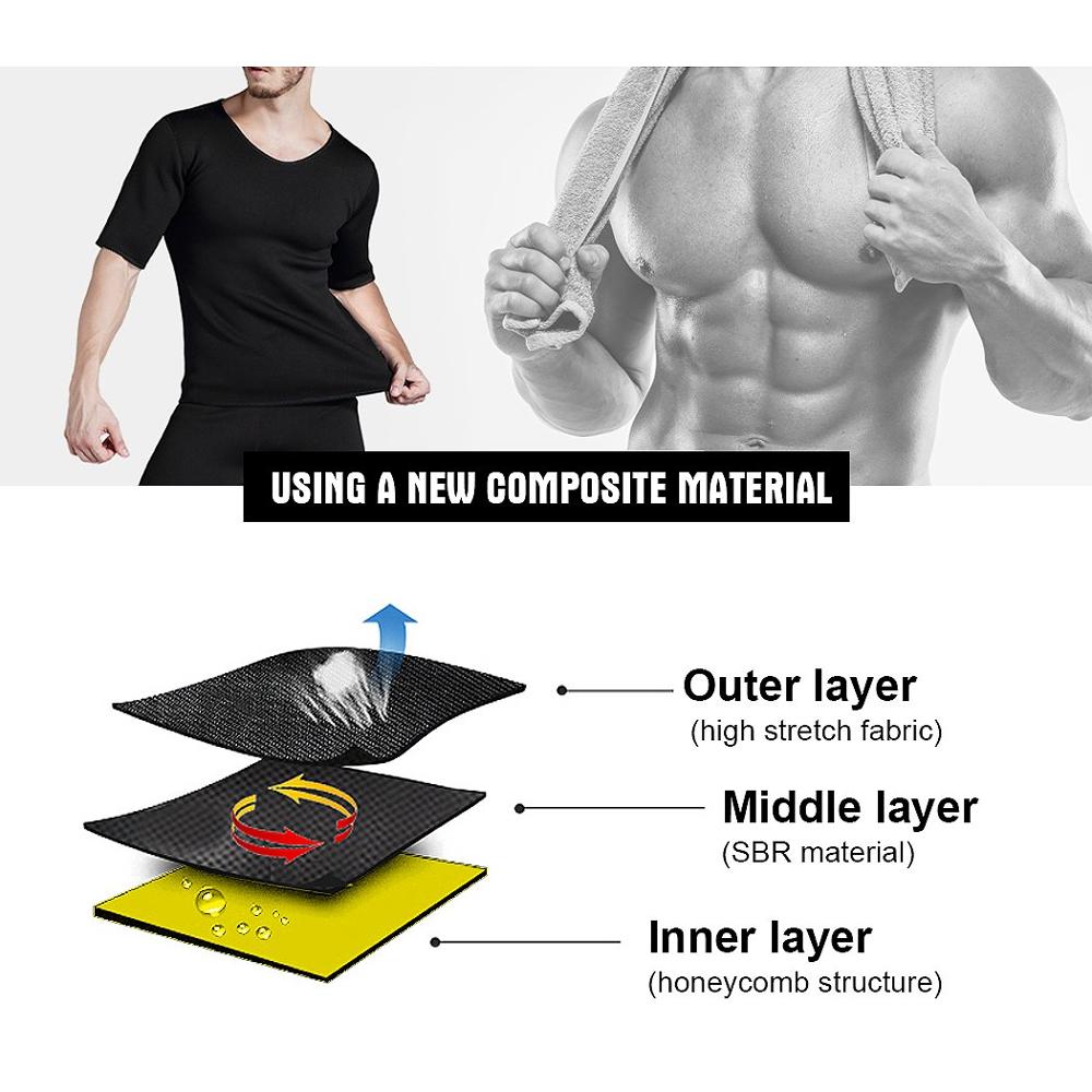 CXZD Sweat Neoprene Body Shaper Weight Loss Sauna Shapewear for Men Women Workout Shirt Vest Fitness Jacket Suit Gym Top Thermal