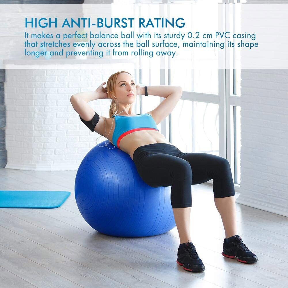 Yoga Balls Pilates Fitness Gym Balance Fitball Exercise Workout Ball 45/55/65/75/85CM