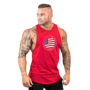 Brand Clothing Gym Vest Bodybuilding Tank Top Men Fitness Wear Singlet Sleeveless Shirt Solid Cotton Muscle Undershirt