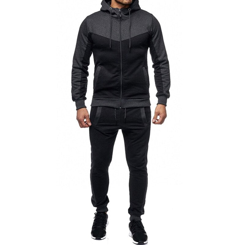 Men New Hoodie Set 2020 Clothes Pants Joggers Outfits Tracksuit Set Mens Sports Wear Gym Clothing Keep Warm Cotton Suit