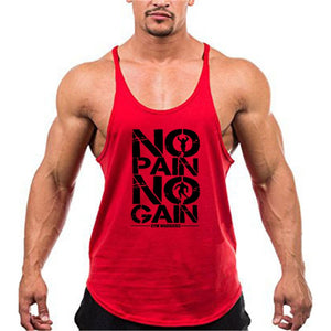 Brand Gym Stringer Tank Top Men Bodybuilding Clothing Cotton Sleeveless Shirt Man Fitness Vest Singlet Sportwear Workout Tanktop