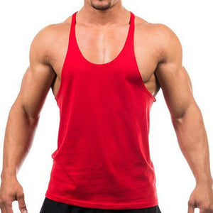 2020 New Style Jogger Gym Singlet Training Bodybuilding Tank Top Vest Shirt Sleeveless Fitness Cotton Shirt For Men Wholesale