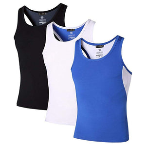 Jeansian 3 Pack Sport Tank Tops Tanktops Sleeveless Shirts Running Grym Workout Fitness LSL3306 PackA