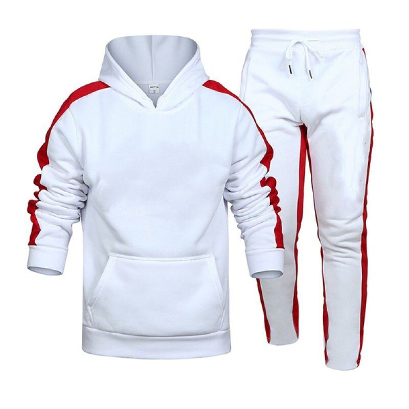 2021New Adios Men's Autumn Winter Sets Zipper Hoodie+Pants Pieces Casual Tracksuit Male Sportswear Gym Brand Clothing Sweat Suit