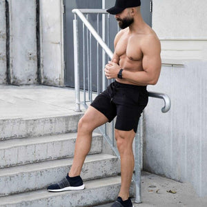 Mens Fitness Gyms Shorts Bodybuilding Jogger Workout Quick-dry Sweat Short Pants Male Summer Slimfit Loose Beach Short Trousers