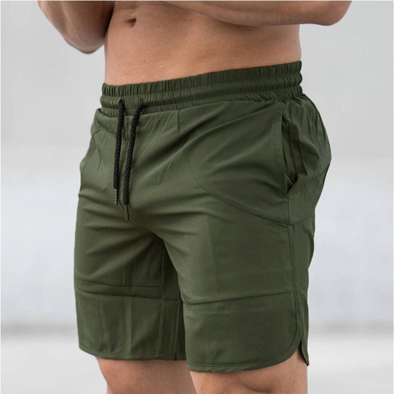 Mens Fitness Gyms Shorts Bodybuilding Jogger Workout Quick-dry Sweat Short Pants Male Summer Slimfit Loose Beach Short Trousers