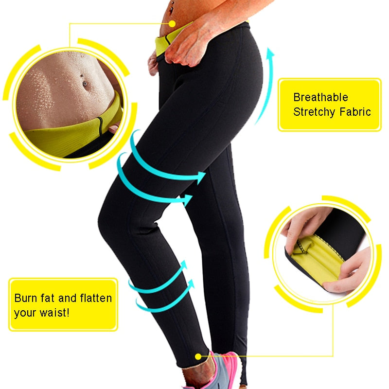 Slimming Pants Hot Neoprene pants Absorb sweat  seemless Body sculpting yoga fitness Pants Burning Shaper Leggings Sauna Tights