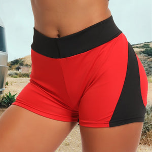 Women Yoga Shorts High Waist Push Up Quick Dry Breathable Sports Running Fitness Heart-shaped Beach Shorts Swimming yoga Leggins