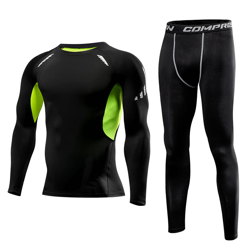 Men Clothing Sportswear Gym Fitness Compression Suits Running Set Sport Outdoor Jogging Quick Dry Tight