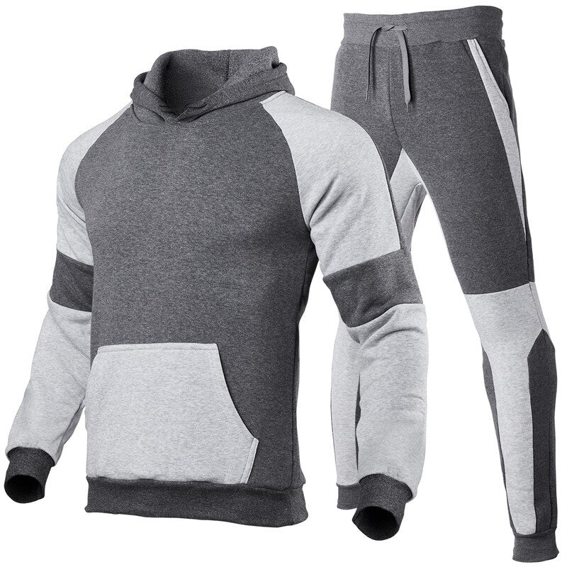 Men's Sets Hoodie+Pants Pieces  Homme 2021 Autumn Winter Casual Tracksuit Male Sportswear Gym Brand Clothing Sweat Suit