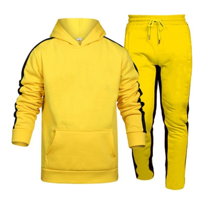 2021New Adios Men's Autumn Winter Sets Zipper Hoodie+Pants Pieces Casual Tracksuit Male Sportswear Gym Brand Clothing Sweat Suit