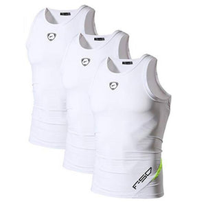 Jeansian 3 Pack Sport Tank Tops Tanktops Sleeveless Shirts Running Grym Workout Fitness LSL3306 PackA