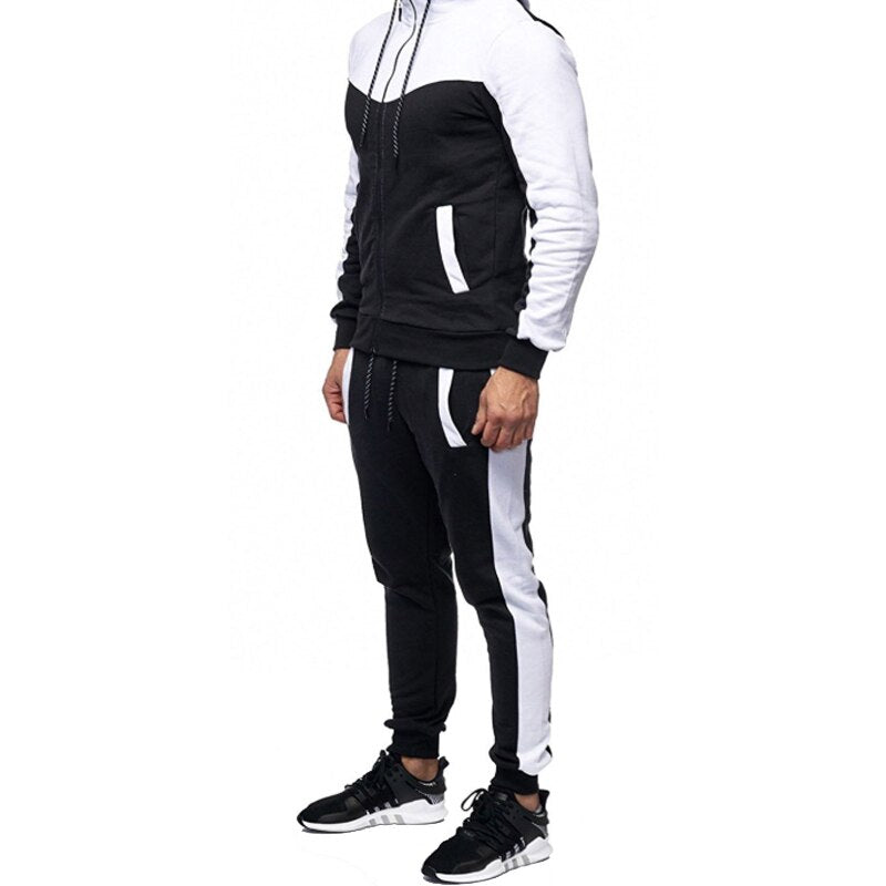 Men New Hoodie Set 2020 Clothes Pants Joggers Outfits Tracksuit Set Mens Sports Wear Gym Clothing Keep Warm Cotton Suit