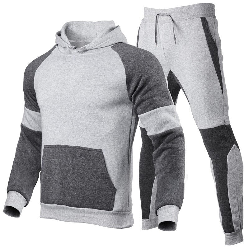 Men's Sets Hoodie+Pants Pieces  Homme 2021 Autumn Winter Casual Tracksuit Male Sportswear Gym Brand Clothing Sweat Suit