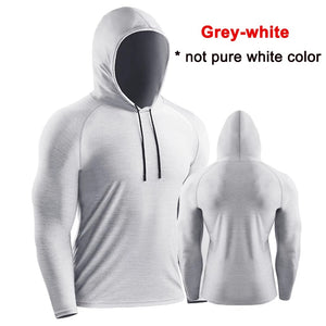 Male Training Shirts Quick Drying Gym Clothing Musculation Sportswear Fitness Running Jackets Rashguards Hoodies ropa deportiva