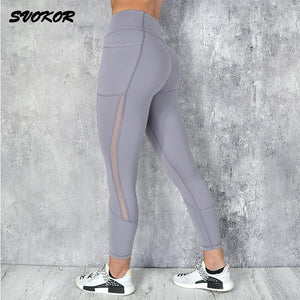 SVOKOR Geometric Yoga Set Breathable Fitness Sports Suit Sports Bra High Waist Women Gym Leggings Workout Pants Sportswear