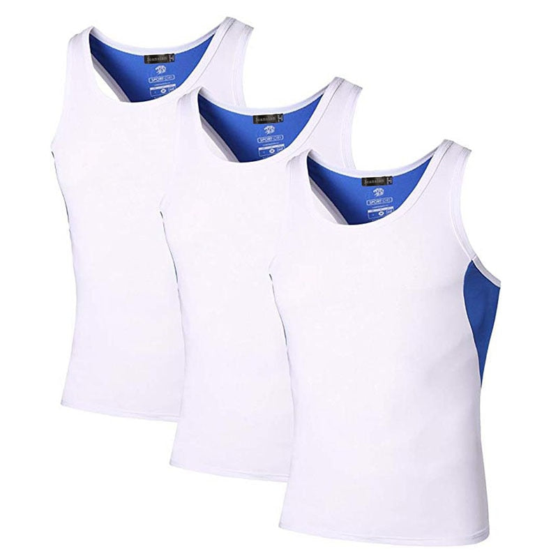 Jeansian 3 Pack Sport Tank Tops Tanktops Sleeveless Shirts Running Grym Workout Fitness LSL3306 PackA