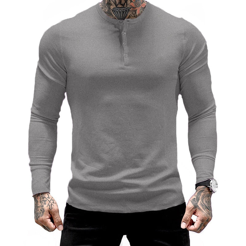 Mens Summer gyms Workout Fitness T-shirt Bodybuilding Slim Shirts printed O-neck Long sleeves cotton Tee Tops clothing