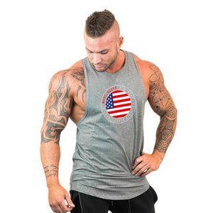 Brand Clothing Gym Vest Bodybuilding Tank Top Men Fitness Wear Singlet Sleeveless Shirt Solid Cotton Muscle Undershirt