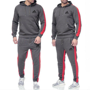 2021New Men's Autumn Winter Sets Zipper Hoodie+Pants Pieces Casual Tracksuit Male Sportswear Gym Brand Clothing Sweat Suit