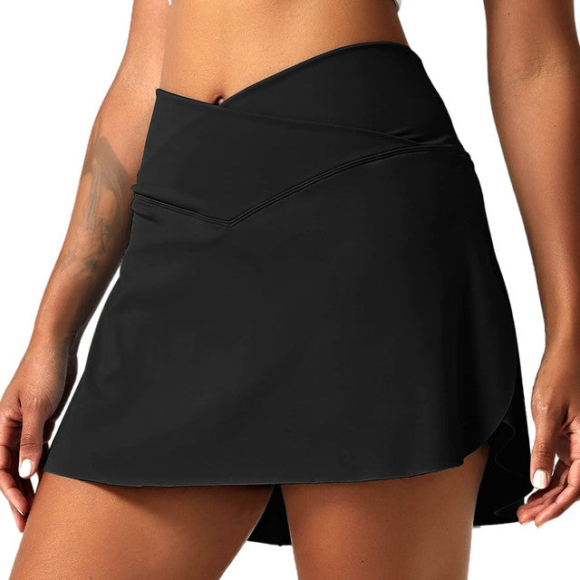 Sports Tennis Skirts Women Fitness Gym Shorts Skirt Quick