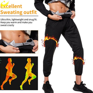 LAZAWG Sauna Suit for Men Sweat Leggings Pants Weight Loss Set Jacket Workout Slimming Top Trousers Body Shaper Fat Burner Gym