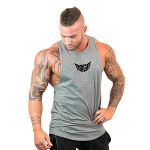 Brand Clothing Gym Vest Bodybuilding Tank Top Men Fitness Wear Singlet Sleeveless Shirt Solid Cotton Muscle Undershirt