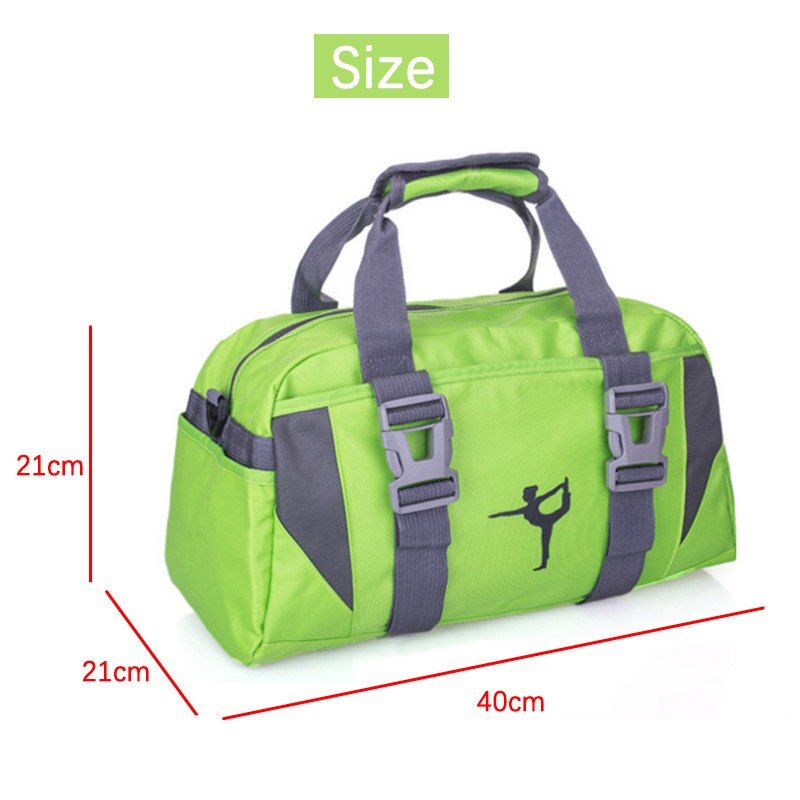 Yoga Fitness Bag Waterproof Nylon Training Shoulder Crossbody Sport Bag For Women Fitness Travel Duffel Clothes Gym Bags