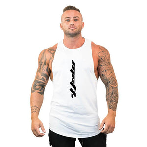 Brand Clothing Gym Vest Bodybuilding Tank Top Men Fitness Wear Singlet Sleeveless Shirt Solid Cotton Muscle Undershirt