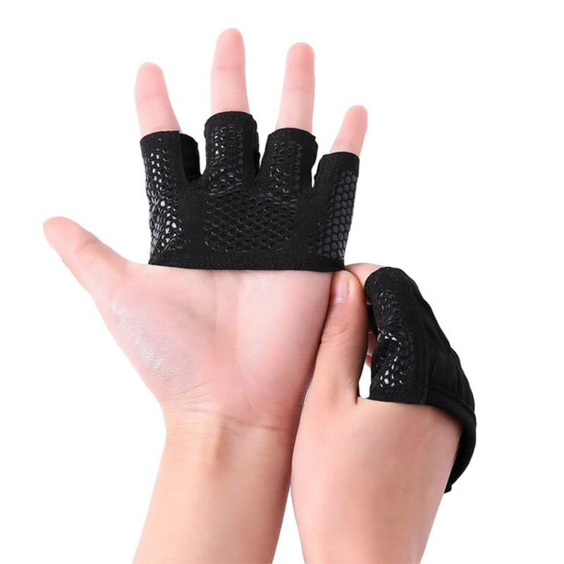 Gym Fitness Half Finger Gloves Men Women for Crossfit Workout Glove Power Weight Lifting Bodybuilding Hand Protector