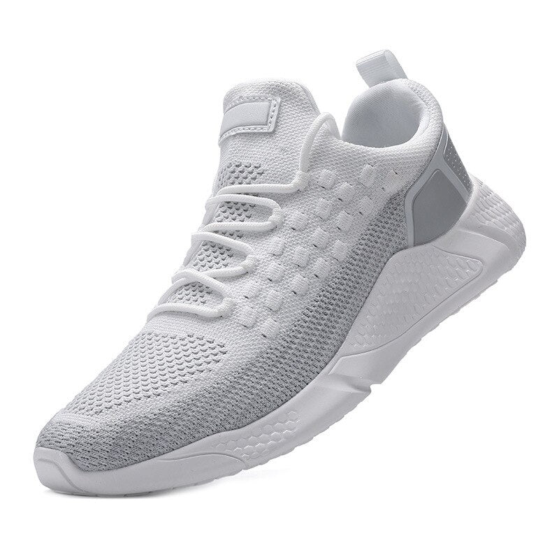 2022 New Mesh Breathable Lace-up Shoes Light Outdoor Sneakers Wearable Non-slip Work Shoes Travel Gym Shoes Men Tenis Masculino